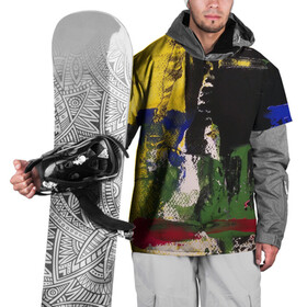 Накидка на куртку 3D с принтом Мазок художника! в Петрозаводске, 100% полиэстер |  | Тематика изображения на принте: абстракция | картина | молодежное | пестрое | хайп