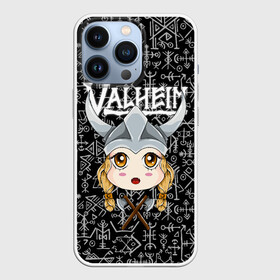 Чехол для iPhone 13 Pro с принтом Valheim Girl в Петрозаводске,  |  | fantasy | mmo | valheim | valve | валхейм | вальхейм | викинги | выживалка | игра | королевская битва | ммо | ролевая игра | фэнтази