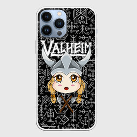 Чехол для iPhone 13 Pro Max с принтом Valheim Girl в Петрозаводске,  |  | fantasy | mmo | valheim | valve | валхейм | вальхейм | викинги | выживалка | игра | королевская битва | ммо | ролевая игра | фэнтази