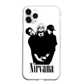 Чехол для iPhone 11 Pro матовый с принтом Nirvana Группа в Петрозаводске, Силикон |  | Тематика изображения на принте: album | curt | kobain | music | nevermind | nirvana | rock | smells like | teen spirit | альбом | гитара | курт кобейн | музыка | невермайнд | нирвана | рок