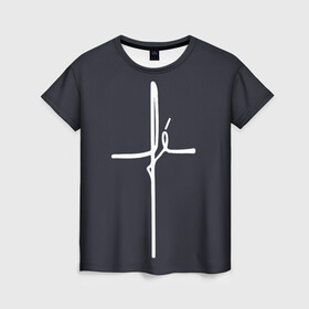 Женская футболка 3D с принтом Cross в Петрозаводске, 100% полиэфир ( синтетическое хлопкоподобное полотно) | прямой крой, круглый вырез горловины, длина до линии бедер | jesus | армянский крест | вера | вероисповедание | иисус | крест | пасха | религия | христианство