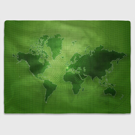 Плед 3D с принтом Карта мира в Петрозаводске, 100% полиэстер | закругленные углы, все края обработаны. Ткань не мнется и не растягивается | глобус | земля | карта | карта мира | континенты | материки | мир | планета | цифры