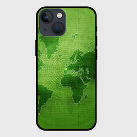 Чехол для iPhone 13 mini с принтом Карта мира в Петрозаводске,  |  | Тематика изображения на принте: глобус | земля | карта | карта мира | континенты | материки | мир | планета | цифры