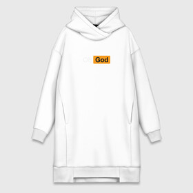 Платье-худи хлопок с принтом Oh, God в Петрозаводске,  |  | god | logo | minimalism | минимализм | надпись | о боже