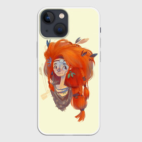 Чехол для iPhone 13 mini с принтом Art Eloy в Петрозаводске,  |  | action | aloy | game | games | horizon zero down | rpg | визор | игра | игры | рпг | харайзен зиро дон | хорайзен зира давн | экшен | элой