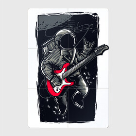 Магнитный плакат 2Х3 с принтом Астронавт музыкант в Петрозаводске, Полимерный материал с магнитным слоем | 6 деталей размером 9*9 см | астронавт | астронавт музыкант | космонавт | космос