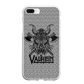 Чехол для iPhone 7Plus/8 Plus матовый с принтом Valheim Viking dark в Петрозаводске, Силикон | Область печати: задняя сторона чехла, без боковых панелей | Тематика изображения на принте: fantasy | mmo | valheim | valve | валхейм | вальхейм | викинги | выживалка | игра | королевская битва | ммо | ролевая игра | фэнтази