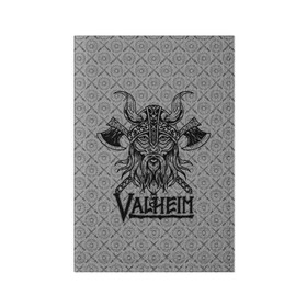Обложка для паспорта матовая кожа с принтом Valheim Viking dark в Петрозаводске, натуральная матовая кожа | размер 19,3 х 13,7 см; прозрачные пластиковые крепления | fantasy | mmo | valheim | valve | валхейм | вальхейм | викинги | выживалка | игра | королевская битва | ммо | ролевая игра | фэнтази