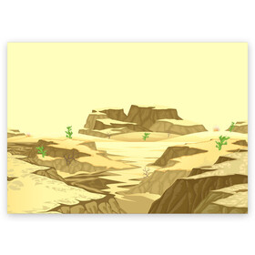 Поздравительная открытка с принтом Пустыня в Петрозаводске, 100% бумага | плотность бумаги 280 г/м2, матовая, на обратной стороне линовка и место для марки
 | горы | минимализм | природа | пустыня | рисунок | скалы