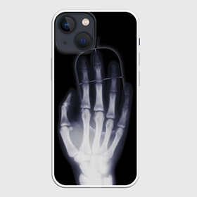 Чехол для iPhone 13 mini с принтом X Ray hand в Петрозаводске,  |  | hand | mouse | x ray | мышка | рука