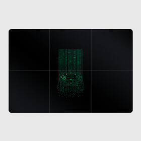 Магнитный плакат 3Х2 с принтом Геймпад геймера матрица в Петрозаводске, Полимерный материал с магнитным слоем | 6 деталей размером 9*9 см | game | gamer | джойстик | игрок | матрица | управление