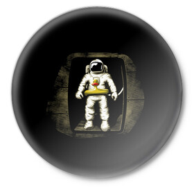 Значок с принтом Первая Высадка На Луну в Петрозаводске,  металл | круглая форма, металлическая застежка в виде булавки | 12 | 1961 | astronaut | duck | gagarin | mars | nasa | space | spacex | sssr | yuri | апрель | астронавт | гагарин | день | земля | космонавт | космонавтика | космос | луна | марс | наса | планета | поехали | полёт | ракета | ссср | утенок |