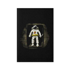 Обложка для паспорта матовая кожа с принтом Первая Высадка На Луну в Петрозаводске, натуральная матовая кожа | размер 19,3 х 13,7 см; прозрачные пластиковые крепления | Тематика изображения на принте: 12 | 1961 | astronaut | duck | gagarin | mars | nasa | space | spacex | sssr | yuri | апрель | астронавт | гагарин | день | земля | космонавт | космонавтика | космос | луна | марс | наса | планета | поехали | полёт | ракета | ссср | утенок |