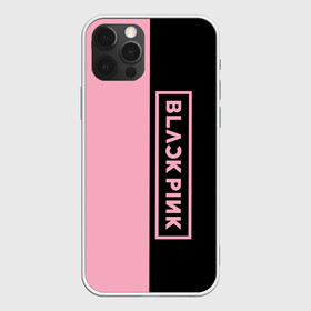 Чехол для iPhone 12 Pro с принтом BLACKPINK в Петрозаводске, силикон | область печати: задняя сторона чехла, без боковых панелей | blackpink | лого | минимализм | музыка | надпись