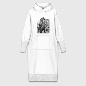 Платье удлиненное хлопок с принтом Рэпер DMX в Петрозаводске,  |  | dmx | hip | hip hop | hop | music | rap | бультерьер | бурбуль | дмикс | дог | питбули | питбуль | реп | ротвейлер | рэп | собаки | хип хоп | черно белая фотография
