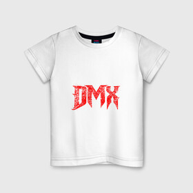 Детская футболка хлопок с принтом Рэпер DMX | логотип logo в Петрозаводске, 100% хлопок | круглый вырез горловины, полуприлегающий силуэт, длина до линии бедер | dmx | hip | hip hop | hop | music | rap | бультерьер | бурбуль | дмикс | дог | питбули | питбуль | реп | ротвейлер | рэп | собаки | хип хоп | черно белая фотография