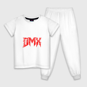 Детская пижама хлопок с принтом Рэпер DMX | логотип logo в Петрозаводске, 100% хлопок |  брюки и футболка прямого кроя, без карманов, на брюках мягкая резинка на поясе и по низу штанин
 | dmx | hip | hip hop | hop | music | rap | бультерьер | бурбуль | дмикс | дог | питбули | питбуль | реп | ротвейлер | рэп | собаки | хип хоп | черно белая фотография