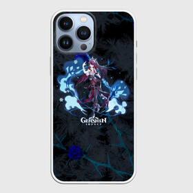 Чехол для iPhone 13 Pro Max с принтом Genshin Impact   Rosaria в Петрозаводске,  |  | anime | game | gamer | genshin | genshin impact | genshin rosaria | impact | nun | rosaria | аниме | геншин | геншин импакт | геншин розария | импакт | лёд | ледяная роза | монашка | роза | розалия | розария | шипы