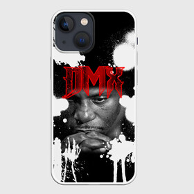 Чехол для iPhone 13 mini с принтом Рэпер DMX в Петрозаводске,  |  | dmx | hip | hip hop | hop | music | rap | бультерьер | бурбуль | дмикс | дог | питбули | питбуль | реп | ротвейлер | рэп | собаки | хип хоп | черно белая фотография