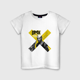 Детская футболка хлопок с принтом DMX rest in peace в Петрозаводске, 100% хлопок | круглый вырез горловины, полуприлегающий силуэт, длина до линии бедер | dmx | hip | hip hop | hop | music | rap | бультерьер | бурбуль | дмикс | дог | питбули | питбуль | реп | ротвейлер | рэп | собаки | хип хоп | черно белая фотография