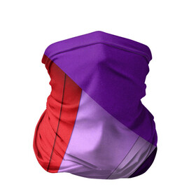 Бандана-труба 3D с принтом ORIGAMI в Петрозаводске, 100% полиэстер, ткань с особыми свойствами — Activecool | плотность 150‒180 г/м2; хорошо тянется, но сохраняет форму | origami | геометрия | красный | линии | сиреневый | треугольники