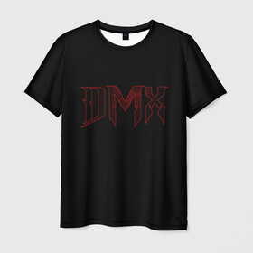 Мужская футболка 3D с принтом DMX в Петрозаводске, 100% полиэфир | прямой крой, круглый вырез горловины, длина до линии бедер | Тематика изображения на принте: black | dmx | rap | музыка | рэп | рэпер | хип хоп