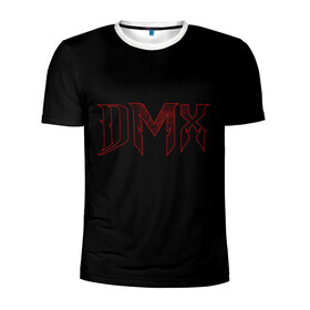 Мужская футболка 3D спортивная с принтом DMX в Петрозаводске, 100% полиэстер с улучшенными характеристиками | приталенный силуэт, круглая горловина, широкие плечи, сужается к линии бедра | black | dmx | rap | музыка | рэп | рэпер | хип хоп