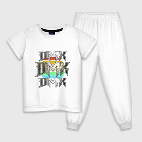 Детская пижама хлопок с принтом DMX - Dark Man X в Петрозаводске, 100% хлопок |  брюки и футболка прямого кроя, без карманов, на брюках мягкая резинка на поясе и по низу штанин
 | dmx | dog | earl simmons | hip hop | music | new york | rap | rapper | rip | ruff ryders | диэмикс | музыка | нью йорк | пёс | рэп | рэпер | хипхоп | эрл симмонс