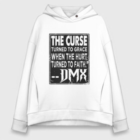 Женское худи Oversize хлопок с принтом DMX - The Curse в Петрозаводске, френч-терри — 70% хлопок, 30% полиэстер. Мягкий теплый начес внутри —100% хлопок | боковые карманы, эластичные манжеты и нижняя кромка, капюшон на магнитной кнопке | dmx | dog | earl simmons | hip hop | music | new york | rap | rapper | rip | ruff ryders | диэмикс | музыка | нью йорк | пёс | рэп | рэпер | хипхоп | эрл симмонс