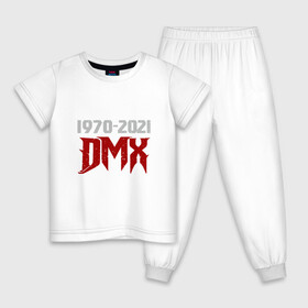 Детская пижама хлопок с принтом DMX Life в Петрозаводске, 100% хлопок |  брюки и футболка прямого кроя, без карманов, на брюках мягкая резинка на поясе и по низу штанин
 | dmx | dog | earl simmons | hip hop | music | new york | rap | rapper | rip | ruff ryders | диэмикс | музыка | нью йорк | пёс | рэп | рэпер | хипхоп | эрл симмонс