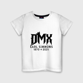 Детская футболка хлопок с принтом DMX King в Петрозаводске, 100% хлопок | круглый вырез горловины, полуприлегающий силуэт, длина до линии бедер | Тематика изображения на принте: dmx | dog | earl simmons | hip hop | music | new york | rap | rapper | rip | ruff ryders | диэмикс | музыка | нью йорк | пёс | рэп | рэпер | хипхоп | эрл симмонс