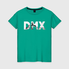 Женская футболка хлопок с принтом DMX - Earl Simmons в Петрозаводске, 100% хлопок | прямой крой, круглый вырез горловины, длина до линии бедер, слегка спущенное плечо | american | dmx | dog | earl simmons | gangsta | hip hop | legend | rap | музыка | рэп | хип хоп
