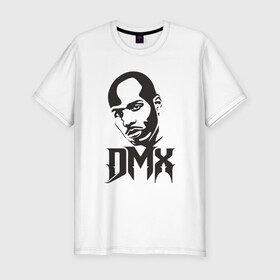 Мужская футболка хлопок Slim с принтом DMX - Легенда в Петрозаводске, 92% хлопок, 8% лайкра | приталенный силуэт, круглый вырез ворота, длина до линии бедра, короткий рукав | dmx | dog | earl simmons | hip hop | music | new york | rap | rapper | rip | ruff ryders | диэмикс | музыка | нью йорк | пёс | рэп | рэпер | хипхоп | эрл симмонс