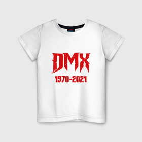 Детская футболка хлопок с принтом DMX - Rest In Peace в Петрозаводске, 100% хлопок | круглый вырез горловины, полуприлегающий силуэт, длина до линии бедер | dmx | dog | earl simmons | hip hop | music | new york | rap | rapper | rip | ruff ryders | диэмикс | музыка | нью йорк | пёс | рэп | рэпер | хипхоп | эрл симмонс