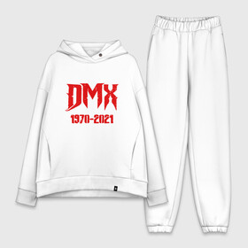Женский костюм хлопок Oversize с принтом DMX   Rest In Peace в Петрозаводске,  |  | dmx | dog | earl simmons | hip hop | music | new york | rap | rapper | rip | ruff ryders | диэмикс | музыка | нью йорк | пёс | рэп | рэпер | хипхоп | эрл симмонс