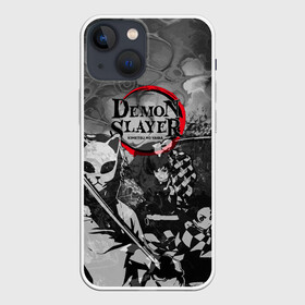 Чехол для iPhone 13 mini с принтом The demons must die в Петрозаводске,  |  | anime | demon slayers | аниме | клинок рассекающий демонов | манга | мультфильм | персонажи | танджиро камадо