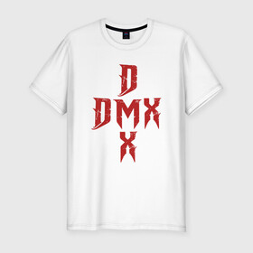 Мужская футболка хлопок Slim с принтом DMX Cross в Петрозаводске, 92% хлопок, 8% лайкра | приталенный силуэт, круглый вырез ворота, длина до линии бедра, короткий рукав | Тематика изображения на принте: dmx | dog | earl simmons | hip hop | music | new york | rap | rapper | rip | ruff ryders | диэмикс | музыка | нью йорк | пёс | рэп | рэпер | хипхоп | эрл симмонс