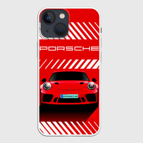 Чехол для iPhone 13 mini с принтом PORSCHE   ПОРШЕ   RED STYLE в Петрозаводске,  |  | 911 | auto | carrera | cayenne | macan | porsche | sportcar | taycan | автомобиль | градиент. | каен | карера | красный | макан | полосы | порш | порше | спорт | спорткар | тайкан