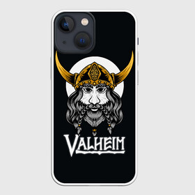 Чехол для iPhone 13 mini с принтом Valheim Viking в Петрозаводске,  |  | fantasy | mmo | valheim | valve | валхейм | вальхейм | викинги | выживалка | игра | королевская битва | ммо | ролевая игра | фэнтази