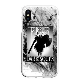 Чехол для iPhone XS Max матовый с принтом DARK SOULS | ТЁМНЫЙ МИР в Петрозаводске, Силикон | Область печати: задняя сторона чехла, без боковых панелей | dark souls | darksouls | tegunvte | темные души