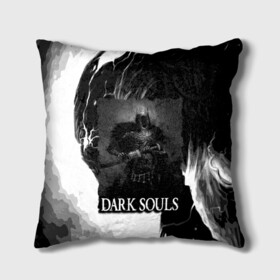 Подушка 3D с принтом DARKSOULS | ТЁМНЫЙ РЫЦАРЬ в Петрозаводске, наволочка – 100% полиэстер, наполнитель – холлофайбер (легкий наполнитель, не вызывает аллергию). | состоит из подушки и наволочки. Наволочка на молнии, легко снимается для стирки | dark souls | darksouls | tegunvte | демоны | рыцарь | средневековье | темные души