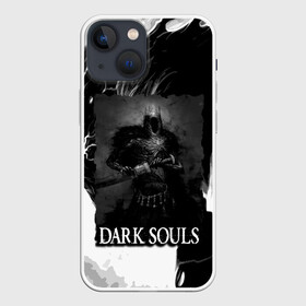 Чехол для iPhone 13 mini с принтом DARKSOULS | ТЁМНЫЙ РЫЦАРЬ в Петрозаводске,  |  | dark souls | darksouls | tegunvte | демоны | рыцарь | средневековье | темные души