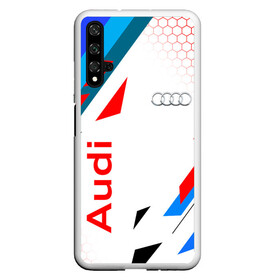 Чехол для Honor 20 с принтом AUDI / АУДИ / SPORT в Петрозаводске, Силикон | Область печати: задняя сторона чехла, без боковых панелей | audi | car | q5 | q6 | q7 | rs | sportcar | а3 | а4 | а6 | а8 | авто | автомобиль | ауди | рс. | спорт | спорткар