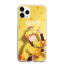 Чехол для iPhone 11 Pro матовый с принтом Zenitsu Agatsuma Kimetsu no Yaiba в Петрозаводске, Силикон |  | demon slayer | kamado | kimetsu no yaiba | nezuko | tanjiro | аниме | гию томиока | зеницу агацума | иноске хашибира | камадо | клинок | корзинная девочка | манга | музан кибуцуджи | незуко | рассекающий демонов | танджиро