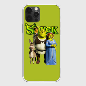 Чехол для iPhone 12 Pro Max с принтом Шрек Shrek в Петрозаводске, Силикон |  | Тематика изображения на принте: cartoon | fiona | shrek | болото | детям | комедия | кот в сапогах | мультик | огр | осел | персонажи мультфильмов | тролль | фиона | шрек