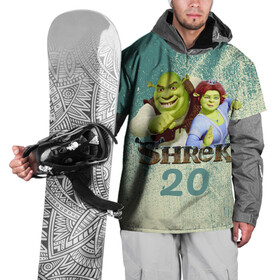 Накидка на куртку 3D с принтом Shrek в Петрозаводске, 100% полиэстер |  | dreamworks | shrek | арт | лого | мультфильм | постер | шрек