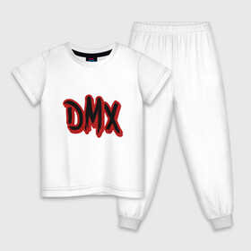 Детская пижама хлопок с принтом DMX Rap в Петрозаводске, 100% хлопок |  брюки и футболка прямого кроя, без карманов, на брюках мягкая резинка на поясе и по низу штанин
 | dmx | dog | earl simmons | hip hop | music | new york | rap | rapper | rip | ruff ryders | диэмикс | музыка | нью йорк | пёс | рэп | рэпер | хипхоп | эрл симмонс