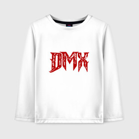 Детский лонгслив хлопок с принтом DMX Logo в Петрозаводске, 100% хлопок | круглый вырез горловины, полуприлегающий силуэт, длина до линии бедер | dmx | dog | earl simmons | hip hop | music | new york | rap | rapper | rip | ruff ryders | диэмикс | музыка | нью йорк | пёс | рэп | рэпер | хипхоп | эрл симмонс