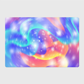 Магнитный плакат 3Х2 с принтом Волшебные тропы в Петрозаводске, Полимерный материал с магнитным слоем | 6 деталей размером 9*9 см | блеск | волны | волшебство | градиент | звезды | ленты | магия | тропы