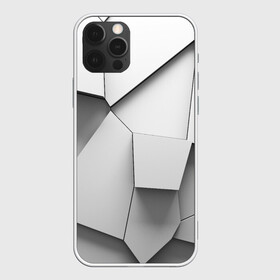 Чехол для iPhone 12 Pro с принтом Слом плитки в Петрозаводске, силикон | область печати: задняя сторона чехла, без боковых панелей | абстракция | геометрия | объем | плитка | слом